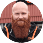 Closeup portrait of a man